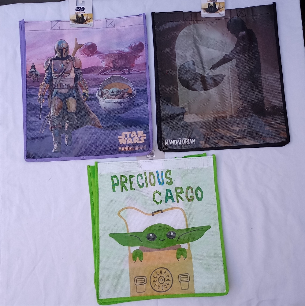 Star Wars Mandalorian Tote Bags Set Casual Party Unisex Retro Streetwear Goth